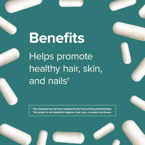 Webber Naturals Biotin 5,000 mcg, 150 Capsules, Supports Healthy Hair, Skin & Nails, Energy Metabolism, Vitamin Supplement, Gluten Free, Non-GMO, ...