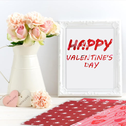 PEUTIER 24 Sheets Valentine's Day Pattern Paper, 11.8X11.8 Inch Double-Sided Love Scrapbook Paper Valentine's Day Scrapbook Paper Decorative Craft...