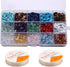 Topwon Gemstone Beads for Jewelry Making Kit 750 Pcs Natural Crystal Irregular Chips Stone Beads DIY Necklace Bracelet Making Gift Set...