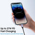 TechMatte USB C to Lightning Cable Adapter, 4 inch 27W PD Fast Charging Compatible with iPhone/iPad/iPod/AirPods, 1 Pack...