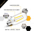 OMAYKEY 2W LED Tubular Bulb 4000K Daylight White Glow, 25W Equivalent 250LM E26 Base, Antique Edison T45 Tube Clear Glass Dimmable Chandelier Ceil...