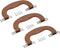 uxcell Luggage Handles, 3Pcs 151mm/5.94inch Plastic Pull Handle Suitcase Case Replacement Handles with Screws for Case Suitcase Toolbox, Brown...