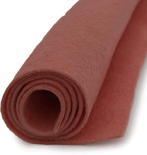 Pink Grapefruit - Wool Felt Oversized Sheet - 20% Wool Blend - 36 in x 36 in Sheet...