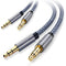 Aux Cord 2Pack 6 ft,3.5mm Audio Cable Male to Male Stereo Hi-Fi Sound Nylon Braided aux to aux 1/8 cable for Headphones Car Home Stereos Speakers ...