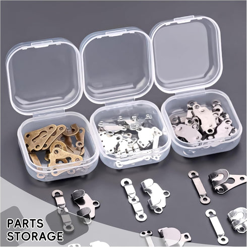 DUOFIRE Small Containers with Lids 12 Packs Plastic Box Clear Small Storage Containers Bead Organizer for Beads, Crafts, Jewelry, Small Items (1.3...