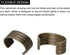 uxcell Leather Rope Clip, 50Pcs Cylindrical Crimping Cord Crimps Foldable String Leather Cord Fastener for DIY Lanyard, Tassel, Jewelry Making, Br...
