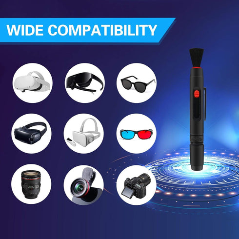 COSOOS 2 Grips Cleaning Brush Compatible with Vision Pro, Quest 3, 2, Quest, Rift S, HTC Vive, PS4 VR Headset, Cameras, Optical Lens, Phone, Elect...