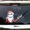 Jack Nightmare Santa Claus Waving Winter WiperTag USA Christmas with Decal attaches to rear vehicle wiper blade...