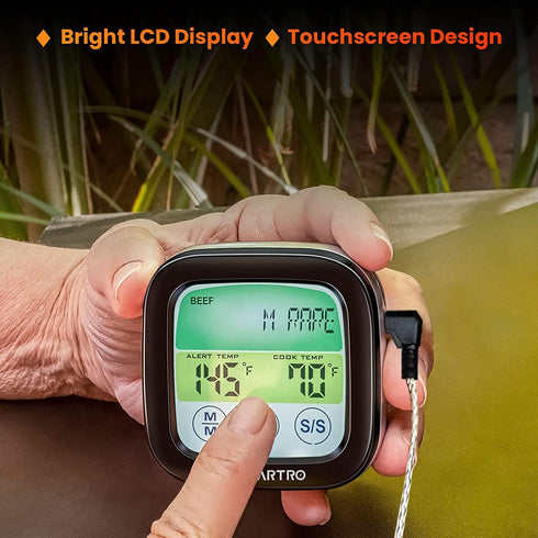 SMARTRO ST59 Digital Meat Thermometer for Oven BBQ Grill Kitchen Food Cooking with 1 Probe and Timer, LCD...