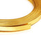 Fashewelry 32.8Ft 5mm Aluminum Flat Wire Gold Bendable Metal Craft Wire Strip for Bezel Sculpting Armature Jewelry Making Gem Metal Wrap...