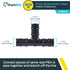 SharkBite 1/2 Inch Poly Expansion Tee for PEX-A Pipe, Pack of 5, Plastic Plumbing Fittings, Tee Coupling for PEX-A Tubing, UA362A5...