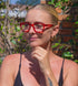 Eyekepper Cat Eye Reading Glasses for Women Oversize Ladies Readers - Red +2.50...