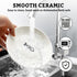 BNOSDM 4 Pcs Cat Food Bowls Ceramic Shallow Cat Dishes Non-Slip Silicone Bottom, Whisker Fatigue Pet Dry/Wet Food Plates Set for Indoor Small Cats...