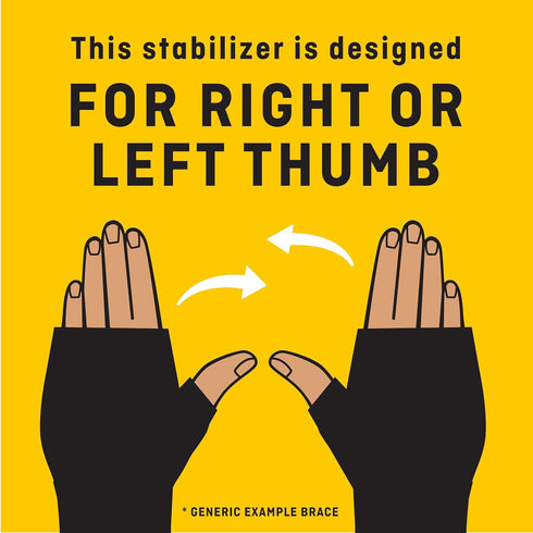 FUTURO Deluxe Thumb Stabilizer, Left or Right Hand, Small/Medium Size, Adjustable, Stabilizes and Supports Sore, Weak or Injured Thumb, Soft and B...
