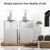 Foaming Soap Dispenser, 15 Oz Foam Soap Dispenser for Bathroom & Kitchen, Refillable Foaming Hand Soap Dispenser for Liquid Soap, 2Pcs Foam Pump B...