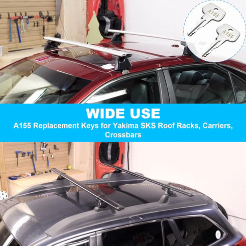 SKS roof rack key A155,Replacement Keys for Yakima SKS Roof Racks, Carriers, Crossbars(Code A155-2 pack)...