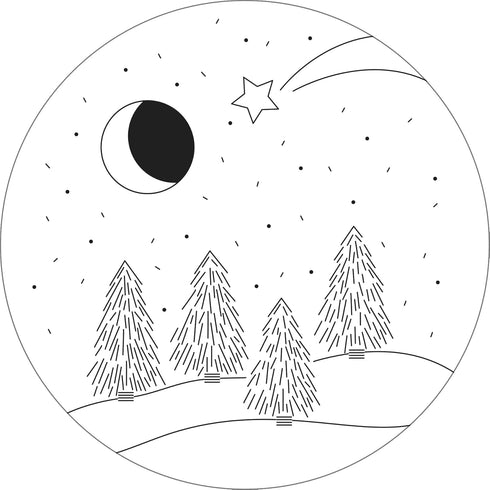 Celestial Embroidery Pattern Transfers (set of 10 hoop designs!)...