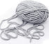 NICEEC 3 Skeins Sparkling Chenille Yarn Soft Blanket Yarn for Crochet & Knitting, Total 165yds/10.6oz - Light Grey...