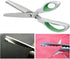 Green Pinking Shears Comfort Grips Crafts Zig Zag Cut Sewing Scissors,Professional Handheld Dressmaking...