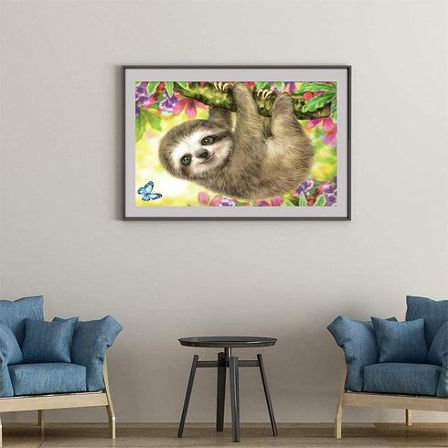 YIYUE Diamond Art Painting Kits for Beginners, Full Round Drill 5D Digital Painting Kit, Cute Monkey Painting Diamond for Adults, DIY Paint by Num...