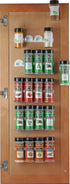 Spice Rack 36 Spice Gripper- Spice Racks Strips Cabinet Cabinet Door - Use Spice Clips for Spice Organizer - Stick or Screw Spice Storage Spice Cl...