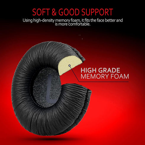 Universal Replacement Ear Pads for Sony MDR-ZX110/MDR-ZX330BT/V150/WH-CH500; JBL Tune 600bt/T500BT/T450BT &Many Other 70MM Round On-Ear Headphones...