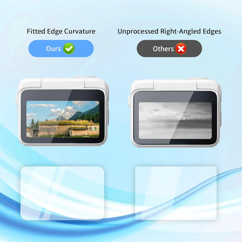 for Insta 360 GO3 Screen Protector - Camera lens Protector, 9H Hardness Tempered Glass Film, for Insta-360 GO 3 Accessories Protective Screen (1+1...