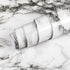 Decoroom Black and White Marble Contact Paper 17.7 in X 197 in, Waterproof Kitchen Countertop Peel and Stick Wallpaper, Self Adhesive Marble Conta...