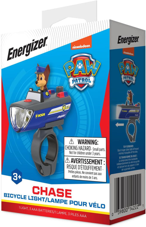 Energizer PAW Patrol Chase Bike Light, Ideal for Kid's Bikes and Scooters, PAW Patrol Toy Flashlight for Boys and Girls, Use as a Camping Flashlig...