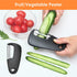 Kitchen Unique Gadgets Set 6 Pieces, Space Saving, Cheese Grater, Bottle Opener, Fruit Vegetable Peeler, Pizza Cutter, Garlic Ginger Grinder, Herb...