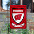 College Flags & Banners Co. Wisconsin Badgers Shield Garden Flag...