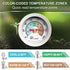KT THERMO Compost Soil Thermometer Worm Thermometer Out Door Planting soli Temperature Measurement with 2.5 dial and 8 Inch Stainless Steel Probe...