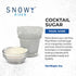 Snowy River Pearl, Cocktail & Margarita Sugar Rimmer - Vibrant Color Glass Rimming Sugar with Medium Crystal Texture - 8oz...