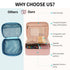 OCHEAL Makeup Bag, Potable Make up Bag Cute Makeup Organizer Bag for Toiletry Cosmetics Accessories with Divider and Brushes Compartments, Makeup ...