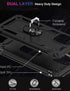 LUMARKE for Galaxy A71 5G Case with Screen Protector,Pass 16ft. Drop Tested Military Grade Protective Phone Cover with Magnetic Ring Kickstand Com...
