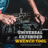 Wrench Extender for 1/2 Inch Drive Breaker Bars Universal Wrench Extender Adaptor for 21 mm Hex Drive, to Leverage over Stubborn Nuts and Bolts...