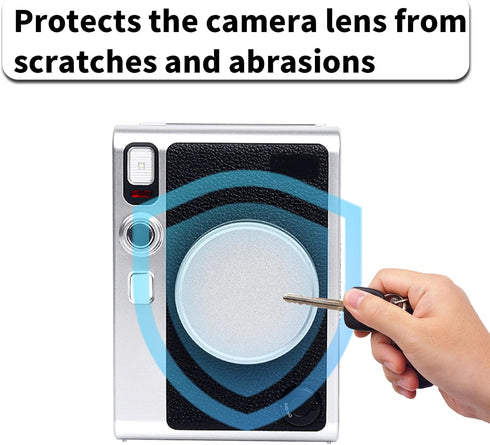 Lens Cap Cover for Fujifilm Instax Mini EVO Instant Camera, Lens Cover with Flocking Internal, Anti-Scratches Aluminum Accessories for Fuji Instax...
