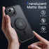 JETech Magnetic Case for iPhone 14 Plus 6.7-Inch Compatible with MagSafe, Translucent Matte Back Slim Shockproof Phone Cover (Black)...