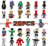 Action Figures, 26 PCS Superhero Adventures Ultimate Superhero Set, Mini Figures Toys Set, Ideal for Easter Eggs, Hero Cake Toppers, Collectibles,...