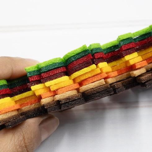 Summer-Ray 50pcs Mixed Colors 2mm Felt Vine Leaves Value Pack for DIY Craft...