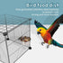 2pcs VVNIAA Stainless Steel Bird bowls, Durable Bird Water Bowl, Bird Feeding Cups, Chinchilla Food Bowl, Bird Dishes for Cage, Bird Cage Feeders ...