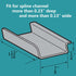 Durable Window Screen Spline Channel Pull Lift Tabs, Aluminum Anti-UV Don’t Broken Like Plastic Pull Tabs in Sunlight, Sliver, C Shape, 20 PCS...