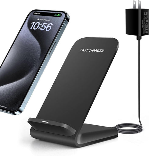 20W Fast Wireless Charger,Wireless Charging Stand Compatible with iPhone 15,15 Pro,14,13,12,11 Series/X/XS/XR/8, Phone Charger for Galaxy S24/S23/...