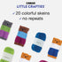 Caron Little Crafties Acrylic Mini Yarn Multipack 20 Count (Pack of 1) – Knitting, Crocheting & Art Projects – Machine Washable & Dryable – Durabl...