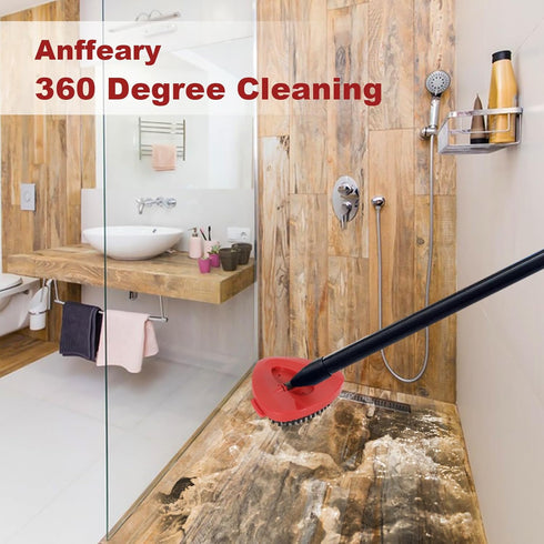 1 Pack Scrub Brush Mop Replace Head Compatible with O Cedar 1 Tank System, 360 Degree Cleaning Bathroom Shower Floor Scrubber Mop Head Replacement...