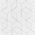 Mecpar Silver Geometric Hexagon Wallpaper 17.71"x 118" White and Silver Contact Paper Striped Wallpaper Peel and Stick Removable Self Adhesive Vin...