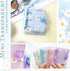4 Sets Mini Transparent 3 Ring Binder Covers with Daisy Pattern Binder Inner Paper and Pockets Clear Soft PVC Notebook Loose Leaf Binder with Snap...
