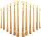10 Inch Taper Candle, Set of 12,Tapered Candles Burn for 7 Hours, Long Sticks,Tall Candlesticks, Dinner Party, Wedding, Halloween (25cm, Gold)...