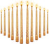 10 Inch Taper Candle, Set of 12,Tapered Candles Burn for 7 Hours, Long Sticks,Tall Candlesticks, Dinner Party, Wedding, Halloween (25cm, Gold)...