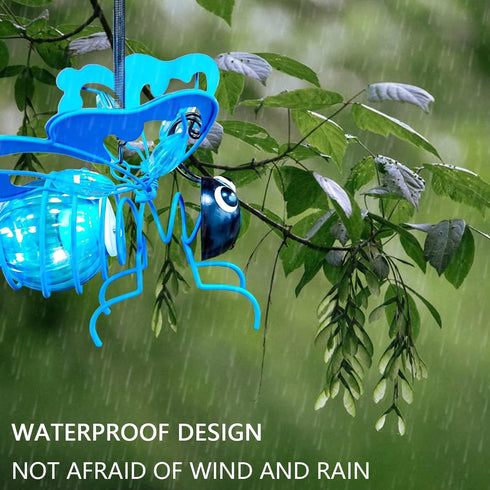 Solar Garden Lantern Outdoor Decorative Waterproof LED Bug Lights Tabletop Lanterns Lamp for Yard Art Garden Sculptures for Patio Yard Pathway Met...